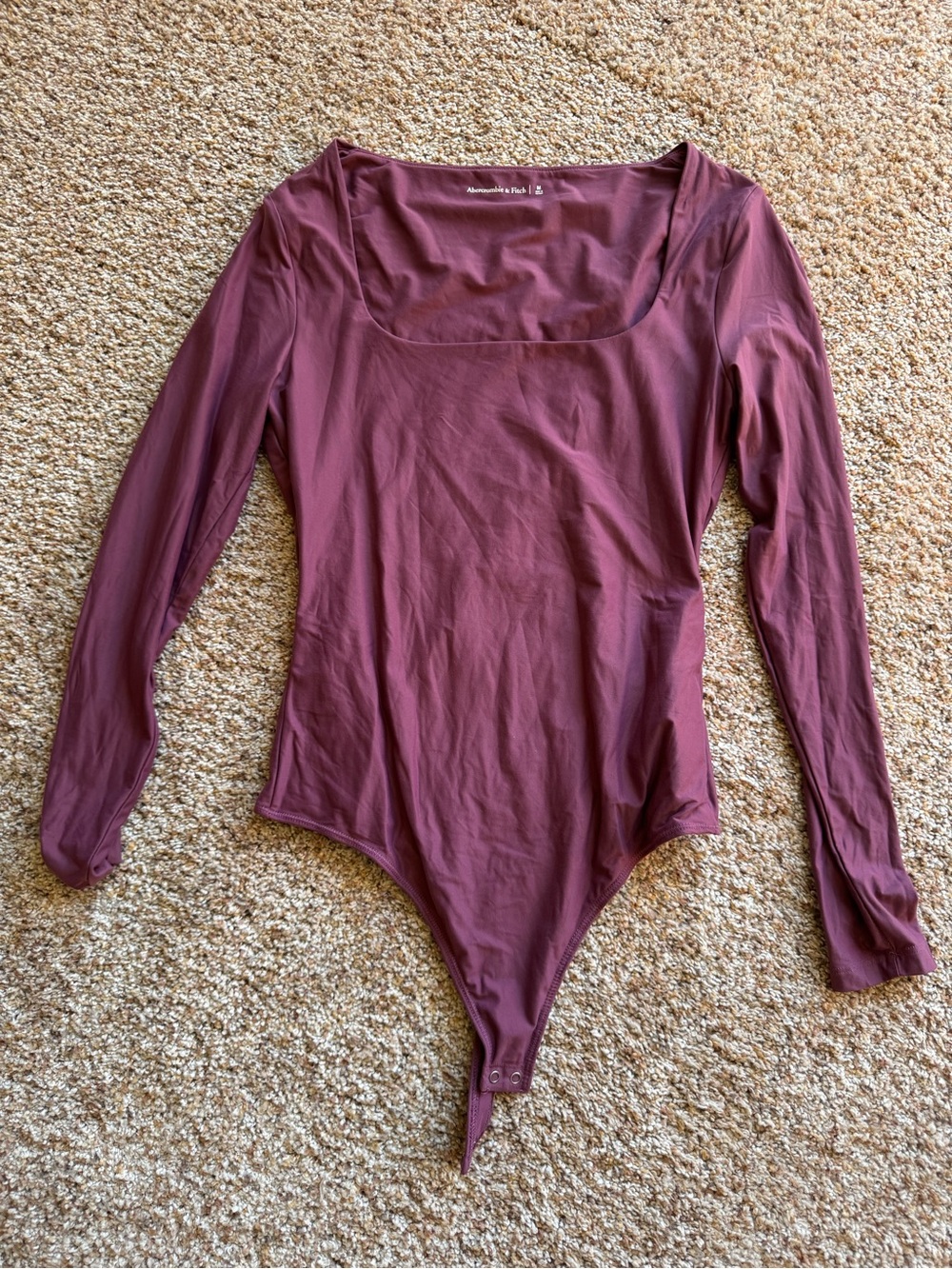 Abercrombie Long Sleeve Square Neck Bodysuit Medium.
